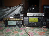 Icom IC-R75 + Preselect YAESU FRT7700 + Yaesu VR-5000